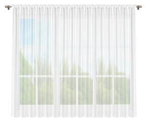 Dekorační krátká voálová záclona s řasící páskou SAMANTA bílá 400x150 cm MyBestHome