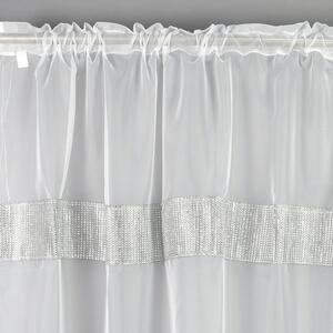 Dekorační záclona s řasící páskou LAURENCE 250 bílá 145x250 cm (cena za 1 kus) MyBestHome