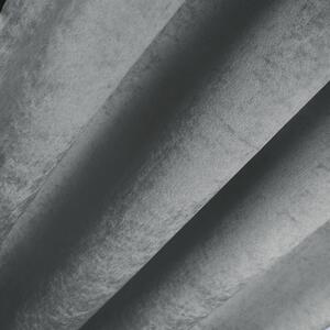 Dekorační velvet závěs GALLA 135x250 cm, světle šedá (cena za 1 kus) MyBestHome