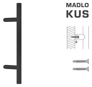 Madlo na dveře FT - MADLO kód K10 Ø 30 mm ST ks (BS - Černá matná), rozteč šroubů 210 mm, délka madla 300 mm, MP BS (černá mat)