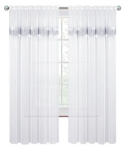 Dekorační záclona s řasící páskou LAURENCE 250 bílá 145x250 cm (cena za 1 kus) MyBestHome