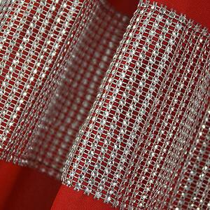 Dekorační závěs s řasící páskou AURORA červená 145x250 cm (cena za 1 kus) MyBestHome