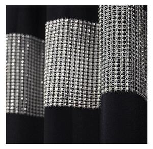 Dekorační závěs s řasící páskou AURORA černá 145x250 cm (cena za 1 kus) MyBestHome
