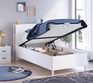 Čilek Dětská postel s matrací 100x200 cm vyklápěcí Montes White