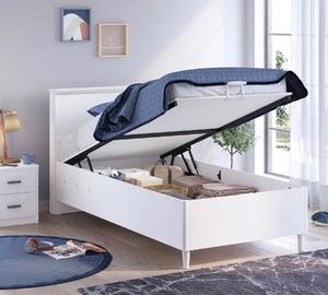 Čilek Dětská postel s matrací 100x200 cm vyklápěcí Montes White