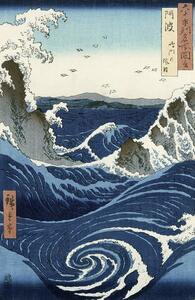 Obrazová reprodukce View of the Naruto whirlpools at Awa,, Ando or Utagawa Hiroshige