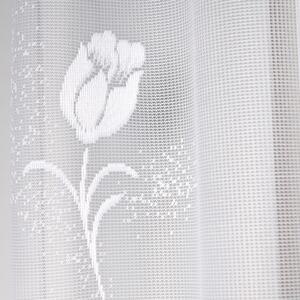 Dekorační oblouková krátká záclona na žabky KASIA 160 bílá 320x160 cm MyBestHome