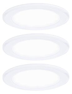 P 93120 LED vestavná nábytková svítidla 3ks sada kruhové 65mm 3x2,5W 230/12V 4000K bílá - PAULMANN