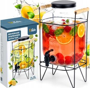 Džbán na nápoje Vilde 5 l sklo industriální