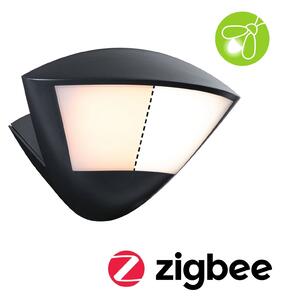 P 94864 LED venkovní nástěnné svítidlo Smart Home Zigbee 3.0 Skyla pohybové čidlo neláká hmyz IP44 226x164mm CCT 10W 230V antracit hliník - PAULMANN