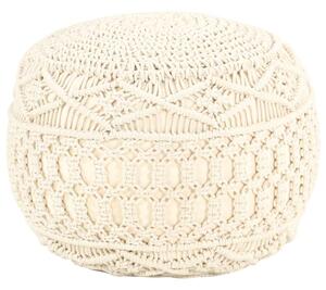 Ručně vyrobený sedací puf macramé 45 x 30 cm bavlna 324001