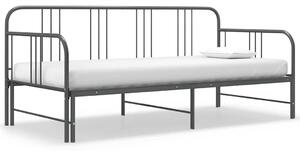 Rám vysouvací postele/pohovky šedý kovový 90 x 200 cm 324754