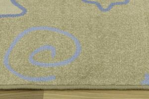 Balta Kusový koberec Stars Pastelový Hvězdy béžový Rozměr: 150x200 cm