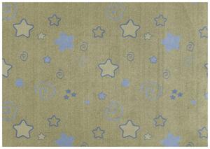 Balta Kusový koberec Stars Pastelový Hvězdy béžový Rozměr: 200x300 cm