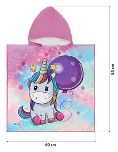 NAR20 UNICORN RUČNÍK - PONČO Z MIKROVLÁKNA NILS AQUA