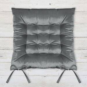 Sedák na židli SUMATRA šedá 40x40 cm (cena za 1 kus) Mybesthome