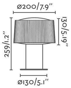 FARO MUFFIN sloupková lampa, tmavě šedá, H300