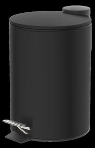 Kosmetický pedálový koš, černý, cca 3 l, s automatickým spouštěním BA0302