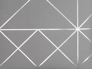 Dekorační vzorovaný závěs s řasící páskou BRILIANTOS světle šedá 140x250 cm (cena za 1 kus) MyBestHome