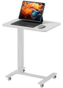 HOMCOM Výškově nastavitelný stolek na notebook 65 x 70-110 x 48 cm bílá