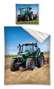Forbyt Povlečení bavlněné RELAX traktor 140x200, 70x80 cm