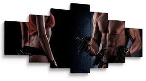 Obraz - Fitness (210x100 cm)