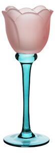 Mondex Svícen Julietta 22 cm modrý/růžový