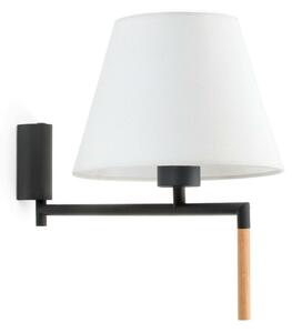 FARO RON nástěnná lampa, tmavě šedá/bílá
