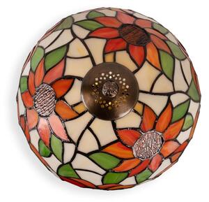 Brilagi - Tiffany vitrážová stolní lampa SUNFLOWER 1xE27/60W/230V + 1xE14/40W