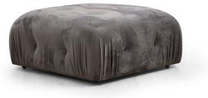 Hanah Home Taburet Bubble 95 cm samet šedý