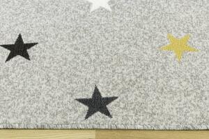 Balta Kusový koberec Stars Mix Hvězdy světle šedý Rozměr: 250x350 cm