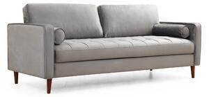Hanah Home Třímístná pohovka Rome 215 cm světle šedá