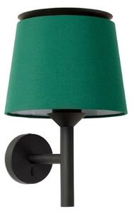 FARO SAVOY nástěnná lampa, černá/zelená