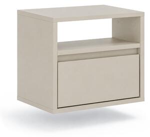 Noční stolek Zolia 40 cm z szuflada závěsná - kašmír