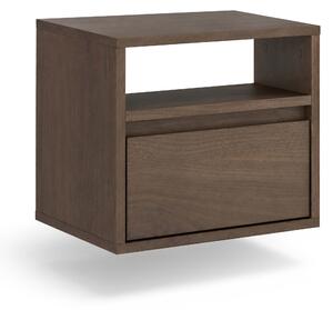 Závěsná noční skříňka Zolia 40 cm s šuplíkem - elegantní ořech