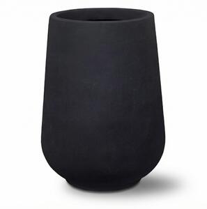 Betonový květináč MONOLITH - Matně černý XL (40cm x 53 cm)