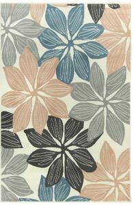 Kusový koberec LUNA 501619/95833 Květy krémový Rozměr: 60x110 cm