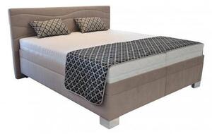 Čalouněná postel Windsor 200x200, béžová, včetně matrace