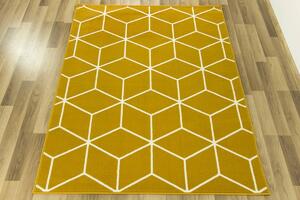 Kusový koberec LUNA 503746/89955 hořčicový Rozměr: 120x170 cm