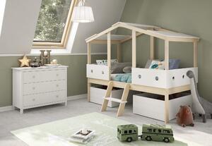 Dětská postel naban 90 x 190 cm bílá