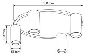 Brilagi - Stropní svítidlo SELE 4xGU10/30W/230V béžová