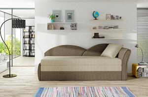 LENOŠKA, textil, hnědá, béžová MID.YOU - Online Only sedačky, Online Only