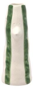 Villa Collection Kameninová váza se zobákem a řasami Styles 26 cm Green