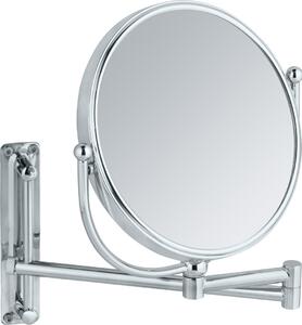 WENKO nástěnné kosmetické zrcadlo DELUXE velké kosmetické zrcadlo 5násobné Ø19 cm koupelna WC