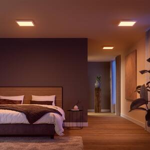 Philips Hue LED panel White & Color Ambiance Surimu, 30x30cm, stmívatelný, Bílá / opál, Obývací pokoj / jídelna, Hliník, Moderní