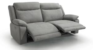 Kožená pohovka CONTINENTAL s elektrickou funkcí relax 2P, elektrické, cappuccino (cappuccino 313)