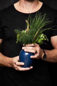 Bitz Kameninová váza 12,5 cm Blue