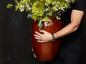 Bitz Kameninová váza 50 cm Amber