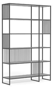 REGÁL, černá, ocel, 120/185/35 cm MID.YOU - Online Only regály & police, Online Only