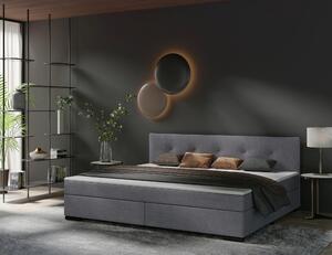 POSTEL BOXSPRING, 240/200 cm, světle šedá P & B - Manželské postele, Online Only